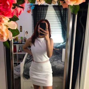 White mini dress
